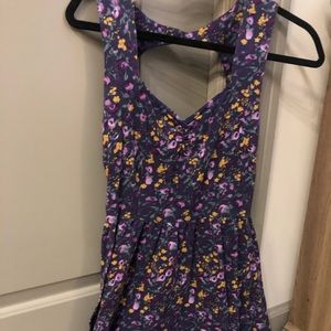 Floral mini skater dress